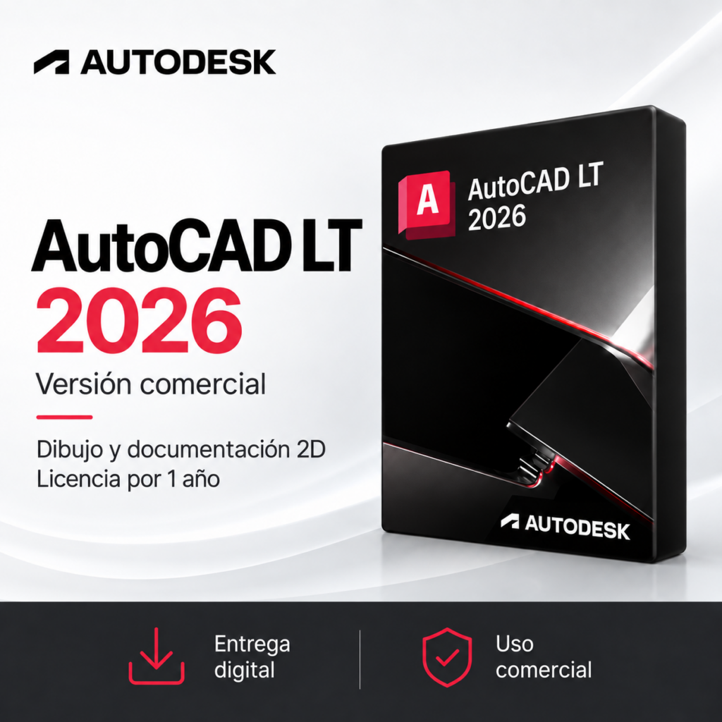 AutoCAD LT 2026 – Versión Comercial | Licencia por 1 Año