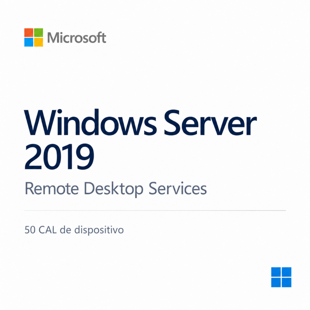 Windows Server 2019 RDS — 50 CAL de dispositivo